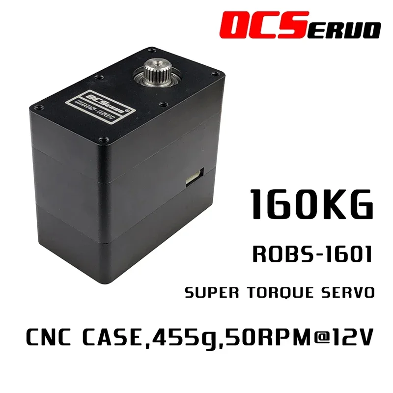 ROBS-1601 160kg.cm torque 455g UART Bus Robot Servo para robô DIY