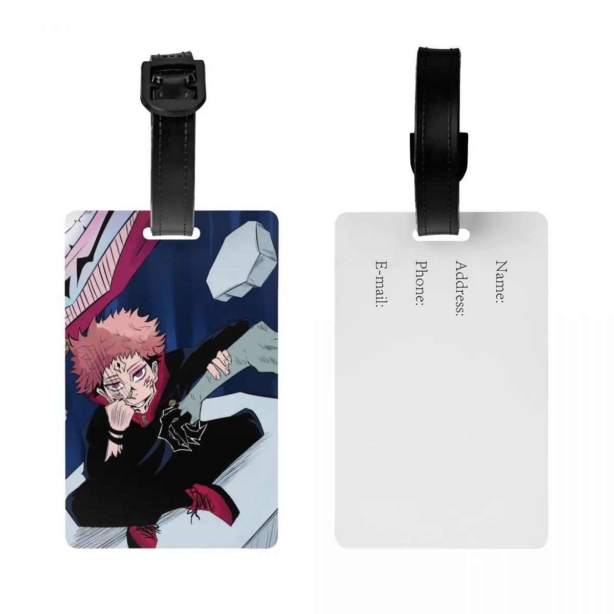 Megumi Besto Friendo Jujutsu Kaisen Sukuna أنيمي علامات الأمتعة حقيبة لطيف الأمتعة الصعود علامة التسمية حامل معرف اسم العنوان #2