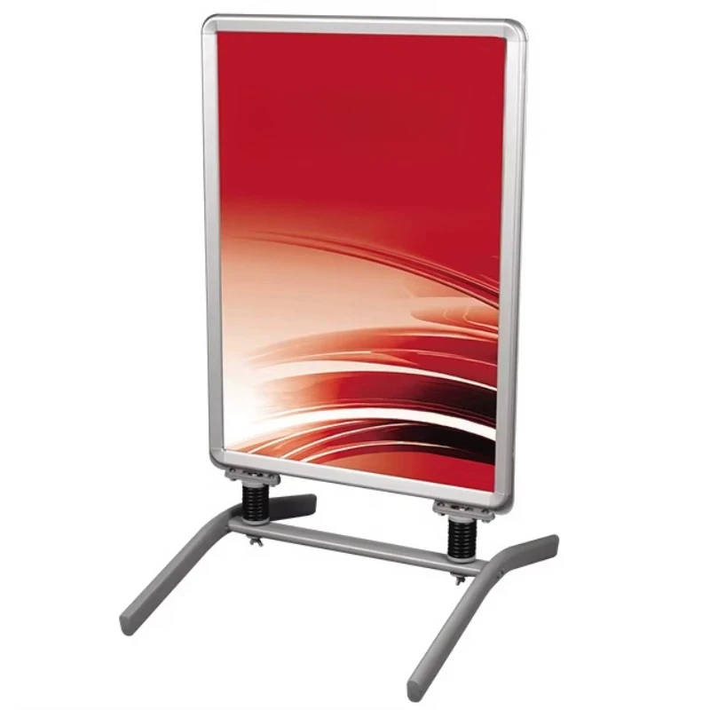 Three fold poster board display banner sandwich led board signage