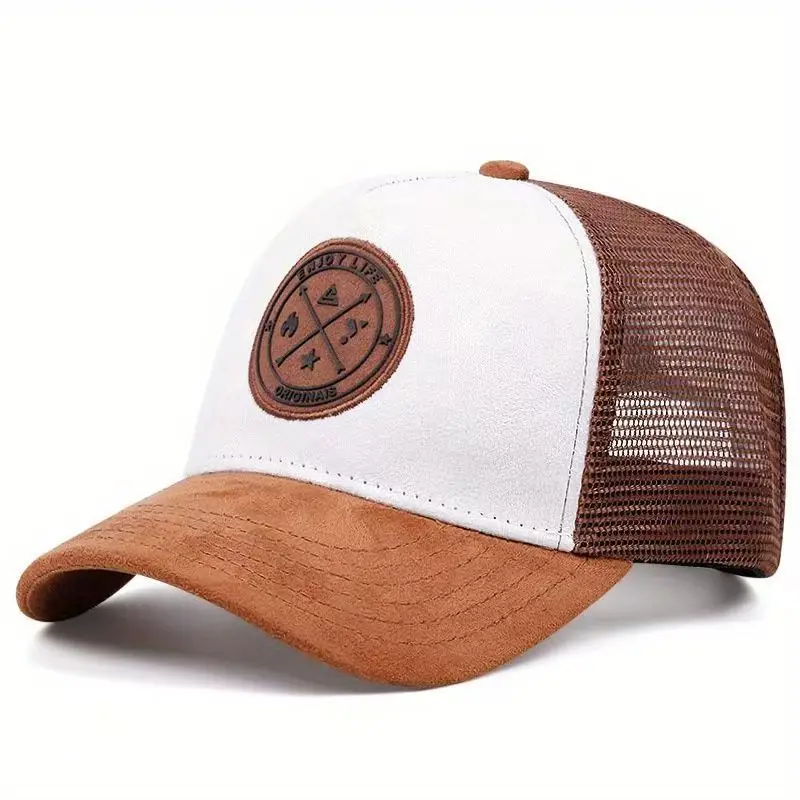 Summer round logo breathable quick-dry baseball cap mesh versatile sports sun hat casual running hat