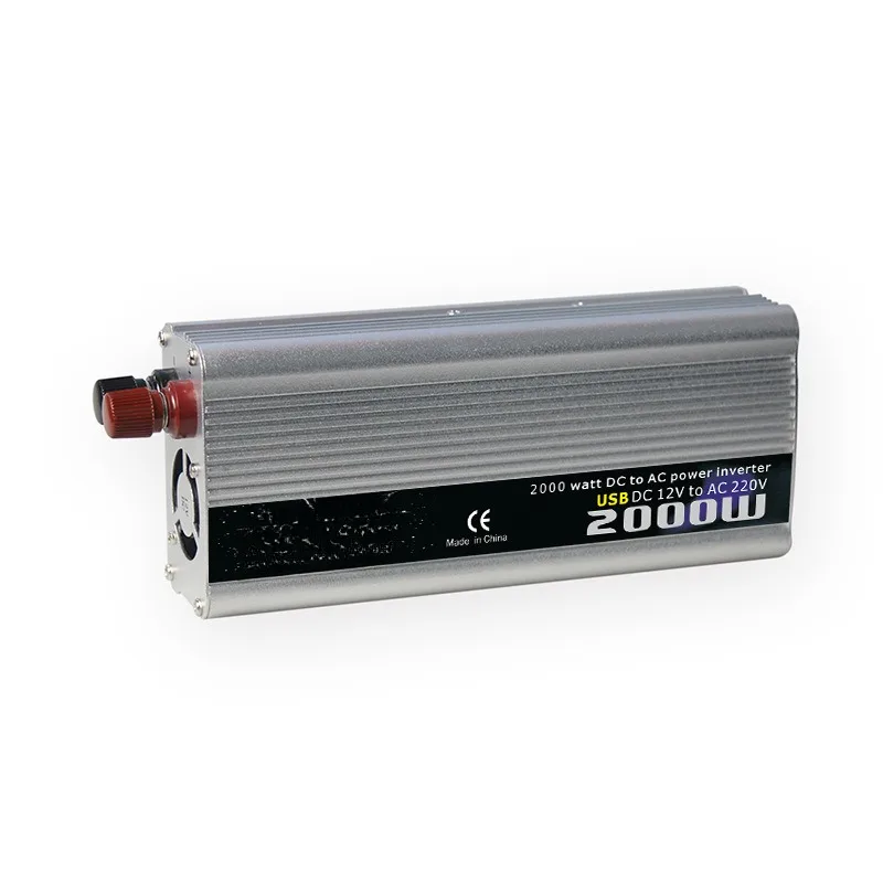 2000W car inverter with USB car 220V110V silver inverter power supply