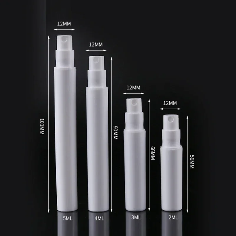 100Pcs 2ml/3ml/4ml/5ml Empty Plastic Pen Shape Mini Perfume Sample Spray Bottles Refillable Travel Fine Mist  Atomizer Container