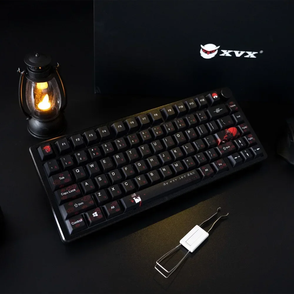 XVX《Itachi》140 Keys Key Cap Original Profile Five Side Thermal Sublimation PBT Thicken Caps for Custom Mechanical Keyboard Parts