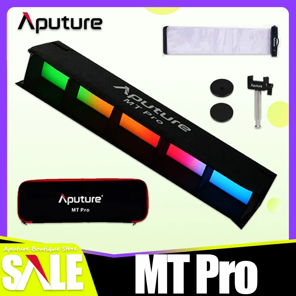 Aputure MT Pro RGBWW Pixel Light Tube for Camera Studio Photography Video Light Outside Portable Handhold Lamp