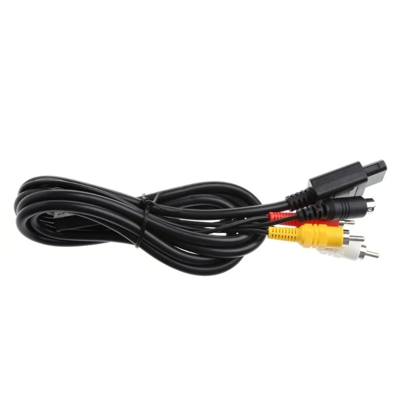 Q5wa multifuncional av rca áudio vídeo para 64 n64 gamecube para snes para game console conector vídeo cor