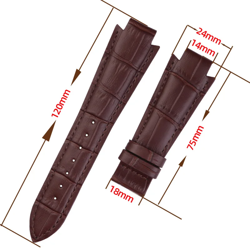 Leather Watch with Accessories For Tissot 1853 T60 Watchband T60.1.513 Cow Leather Watch Strap Convex 14mm Wrist Strap