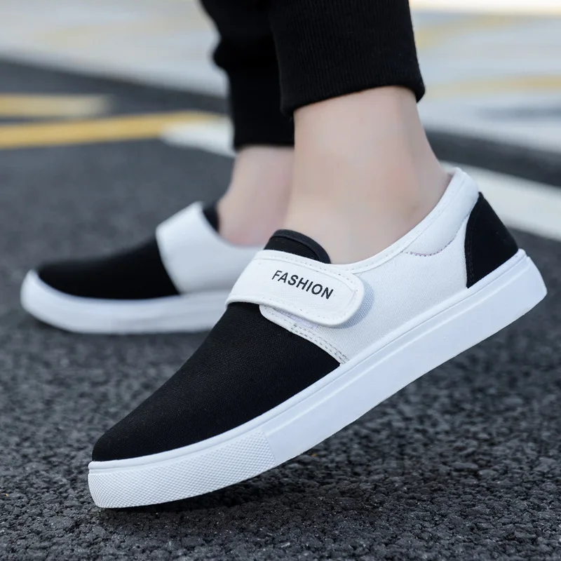 Shoes Mens Flats Sneakers Canvas Breathable Flats Shoe Casual Slip On Rubber Sole Hard Wearing Zapatos 45 46 47 48 Large Sizes