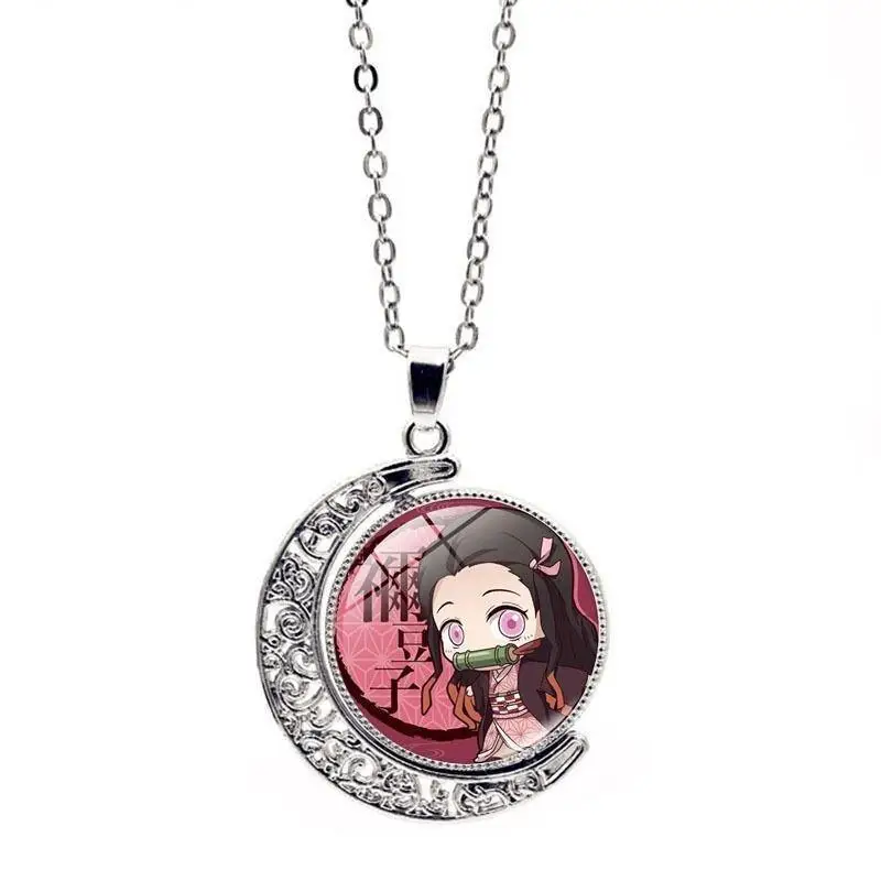 Collier périphérique Demon Slayer Kamado Nezuko, accessoires pour vêtements créatifs, décoration d'animation de dessin animé pour filles, offre spéciale