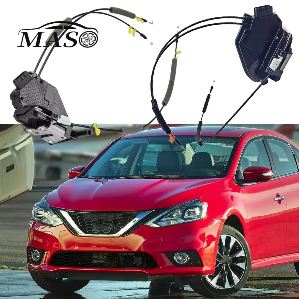 Door Lock Latch Actuator & Cable for Nissan Sentra Sedan L4 1.6L 1.8L 2013 2014 2015 2016 2017-2019 Without Smart Key