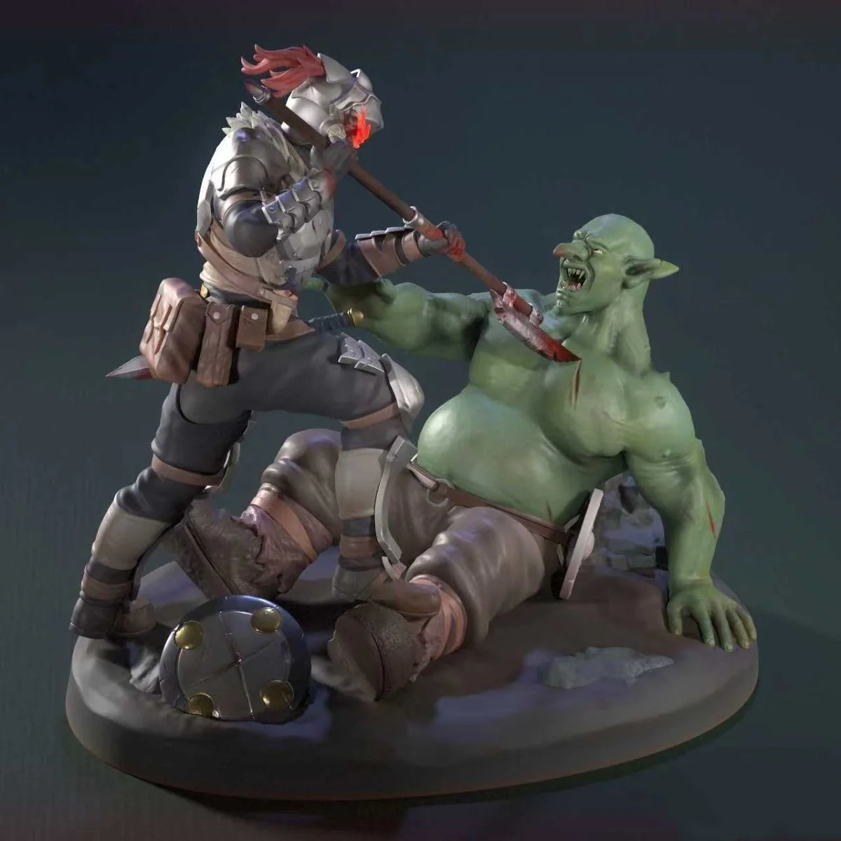 

1/24 Scale Resin Figure Assemble Model Kit Goblin Slayer Unassembled Unpainted 3D printing toy 1387