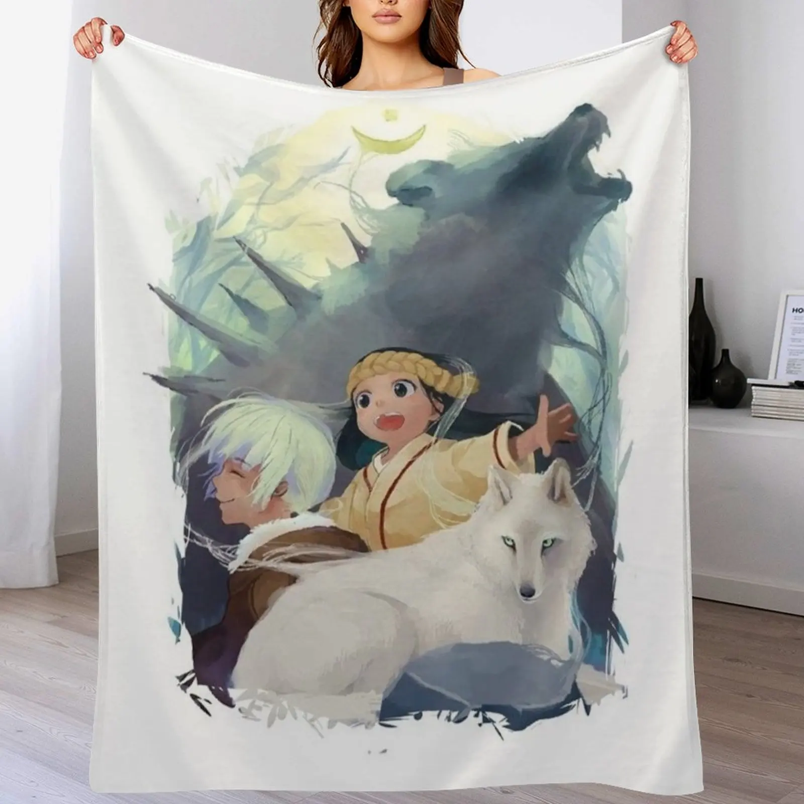 

Fumetsu no anata e Fushi - To your eternity Fushi Throw Blanket Thermal Flannels Blankets