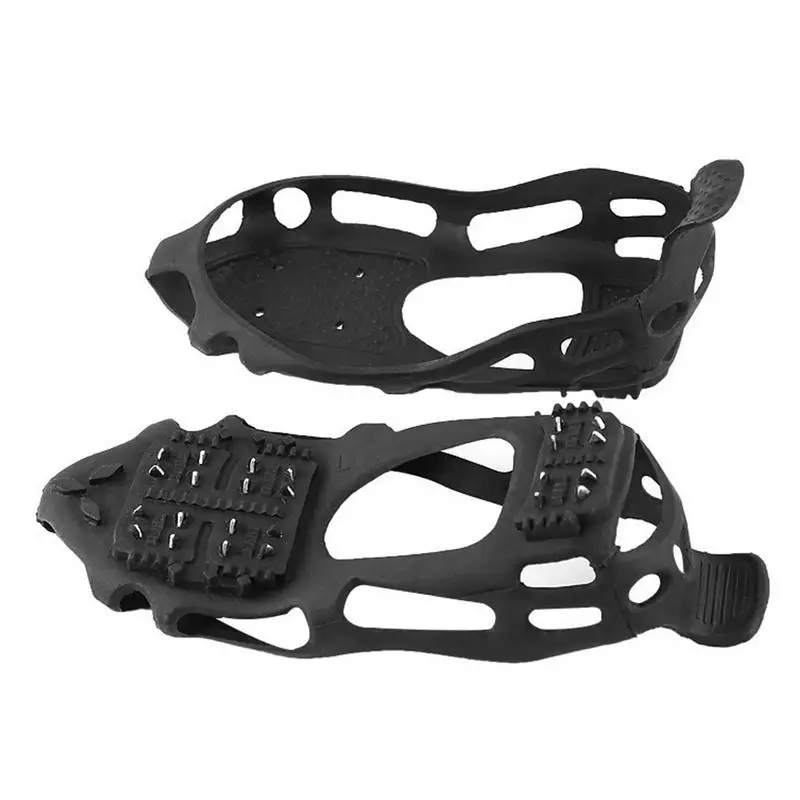 Shoe Cleats 24 Teeth Ice Traction Cleats Crampons Gripper Cleats Non-Slip Lightweight Traction Cleats Snow Shoe Cleats Grips