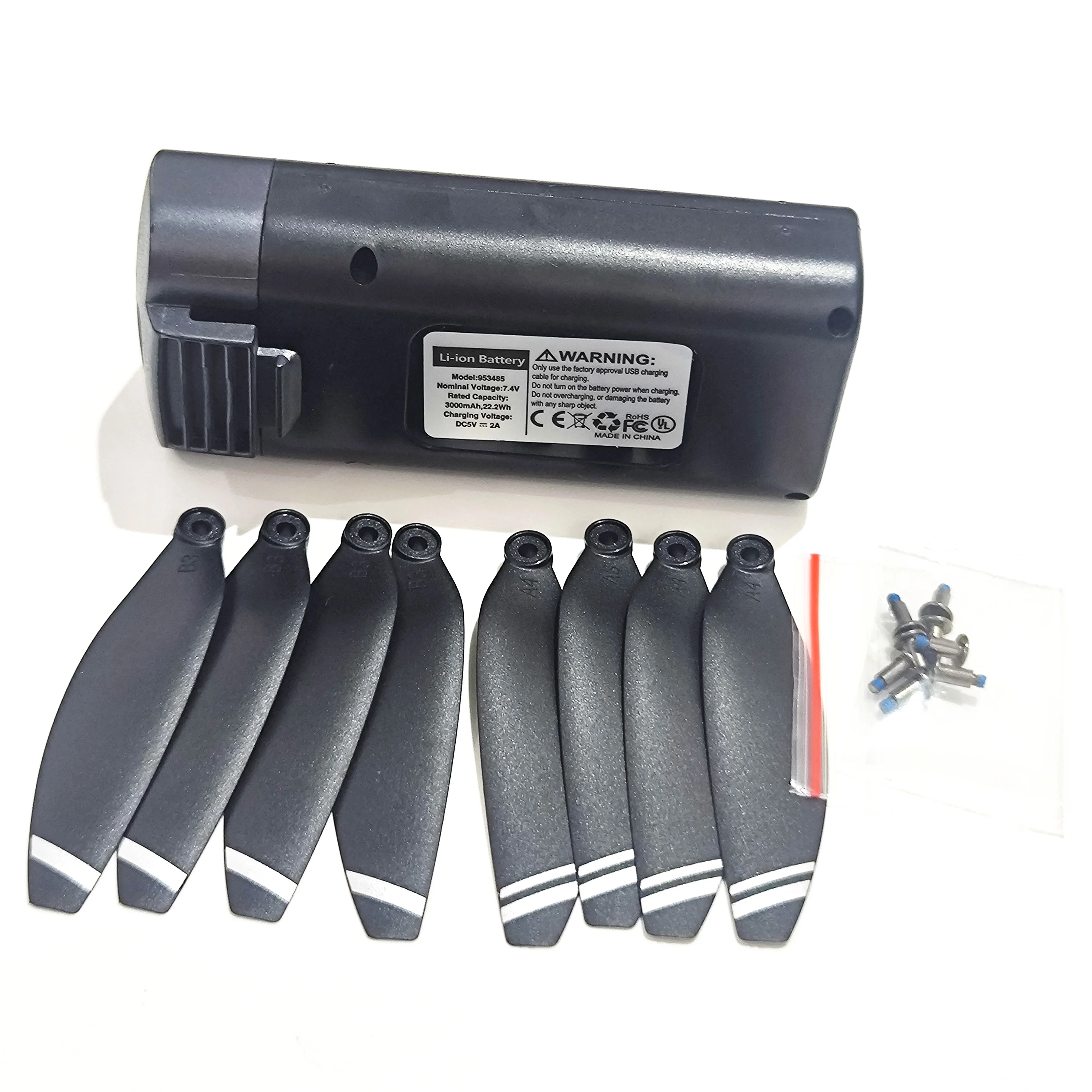 

SG107PRO GPS Foldable Drone Original 7.4V 3000mAh Li-ion Battery With Blade Propellers 8PCS Fan Props for SG107MAX RC Quadcopter
