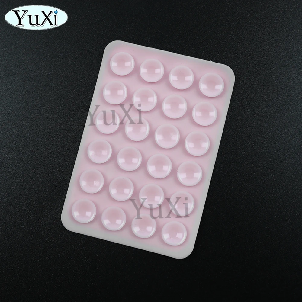 5Pcs Silikon Saug Telefon Halter Multifunktionale Saugnapf Matte Wand Stehen Anti-Slip Einseitige Fall Montieren Zurück Aufkleber