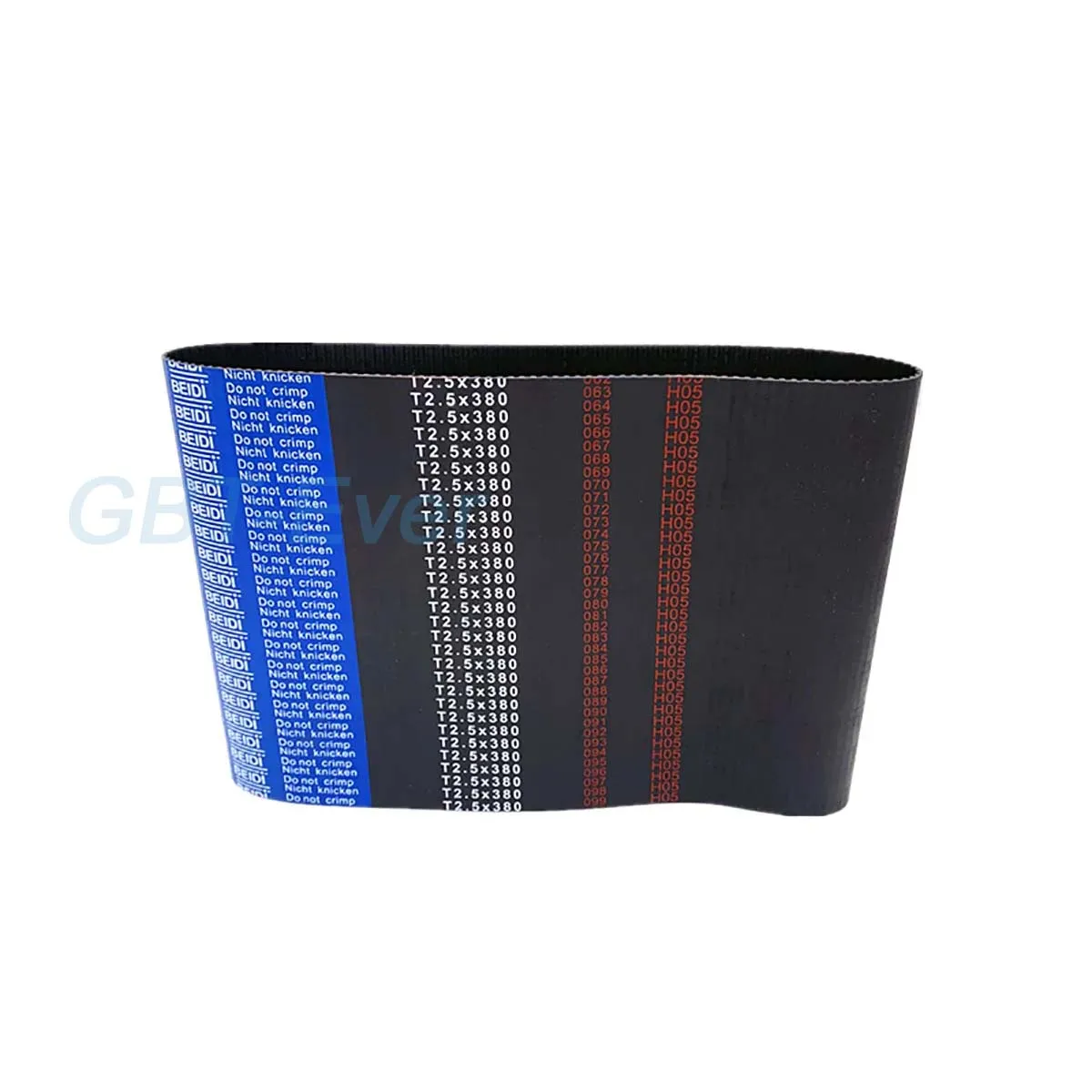 1Pcs T2.5 Rubber Timing Belt Width 6/10/15/20mm Picth Length 105/120/130/145/157.5/160/172.5/200/230 ~ 3650mm Synchronous Belt