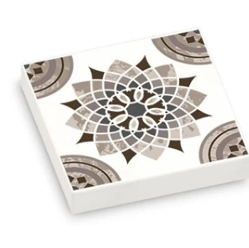 *Flachfliese 2x2 bedruckt * Boden D909 20 Stück DIY Blockziegel Teilenummer. 3068, kompatibel mit Baugruppenpartikeln