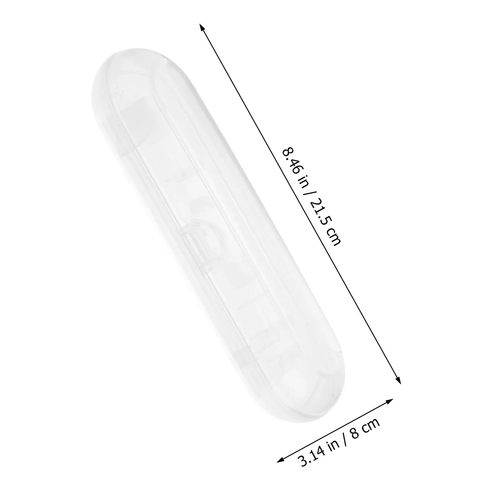 Transparent Plastic Electric Toothbrush Travel Case Portable Holder Cover for Toothbrush Heads Storage Easy Carry