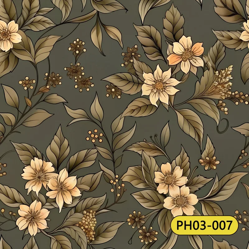 Peel and Stick Vintage Floral Contact Paper Flower Wallpaper Boho Leaf Removable Self Adhesive Wall Paper for Cabinets Bedroom
