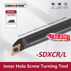 Internal Turning Tool S08K/S10K/S12M/S14N/S16Q/S20R/S25S-SDXCR07/11 Lathe Turning CNC Cutting Tool Cutter Bar