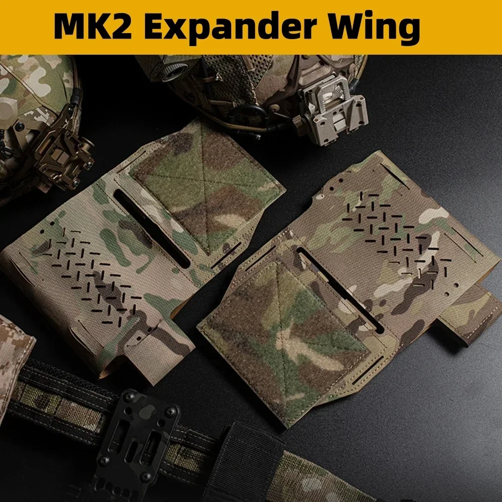 Imagem -02 - Militar Tactical Expander Wing Pouch Suporte de Rádio Wingman Pouch Magazine Storage Bungee Cord Micro Fight Chassis Peito Rig