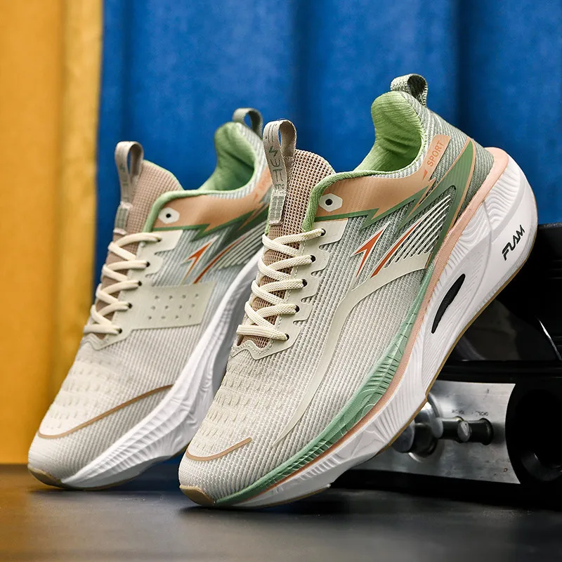 

Сверхлегкая повседневная обувь для пар с отскоком для мужчин и женщин, молодежная спортивная обувь для бега, фитнеса и тестирования