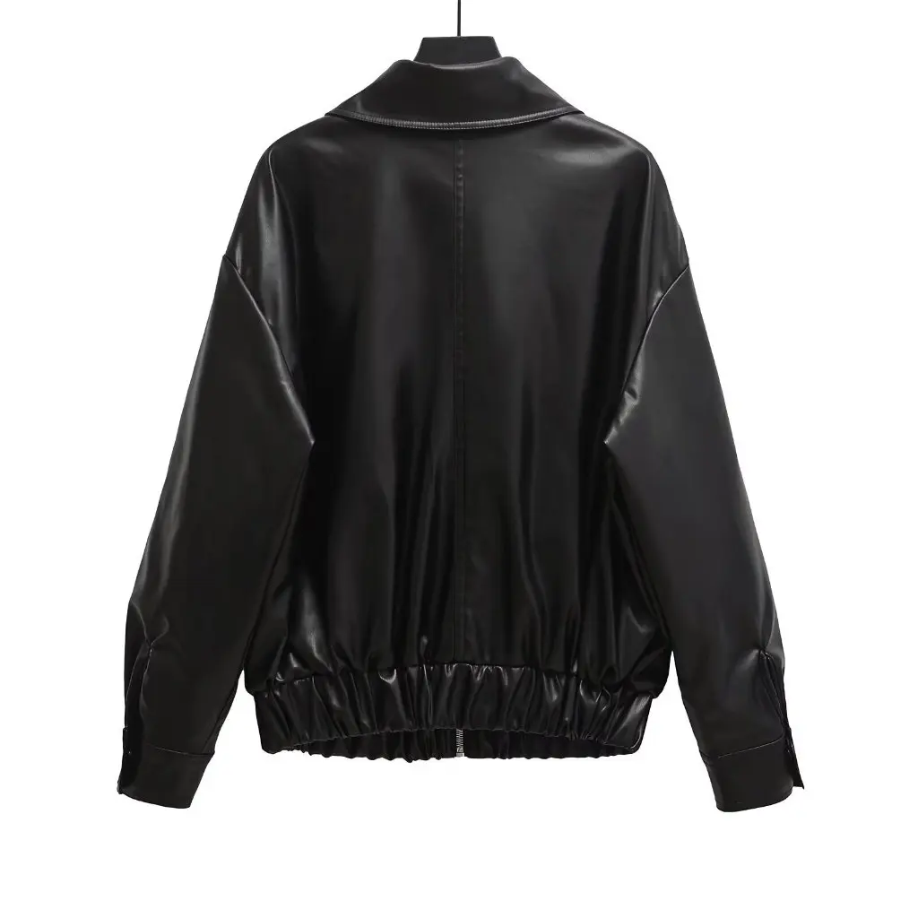 

Autumn Women's Fashion Trend Leather Jacket European And American Style New Hot Supply Wholesale