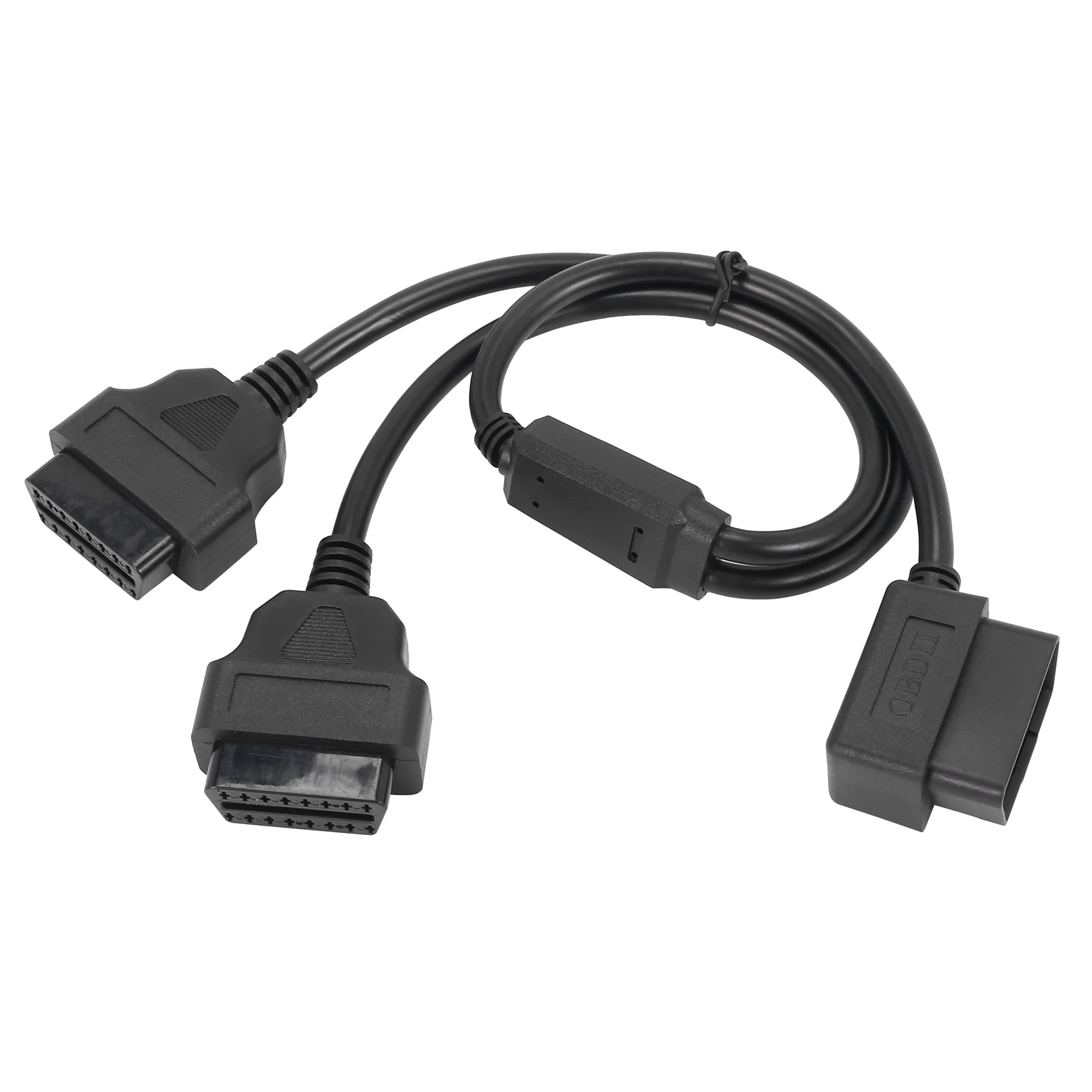 50cm Y Style OBD 2 OBDII Adapter Splitter Cable Male to Dual Female OBD2 Diagnostic-Tool Car Connector Cable