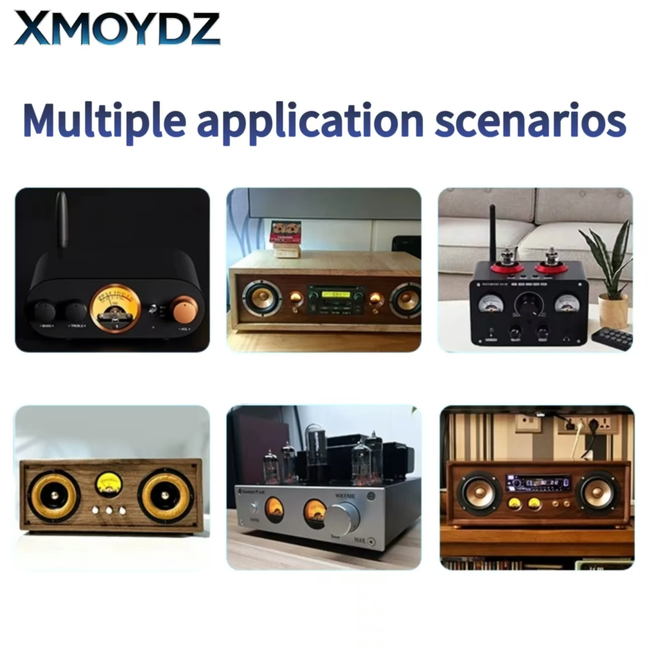 VU Meter 35mm High Precision Audio Level Volume Meter 6-12V LED Backlit Driver Board Stereo Recording Amp Panel Display 2Pcs