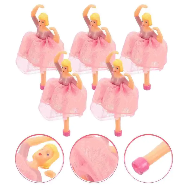 5pcs Music Box Ballet Dancer Decor Figurine Ornament Princess Music Box Princess Dance Accessories Decoration