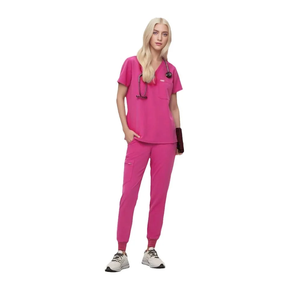 Wholesale Doctors And Nurses Female Scrub Surgical Uniform Stretch Scrub Sets For Women Medical Nursing Scrubs Uniforms Sets