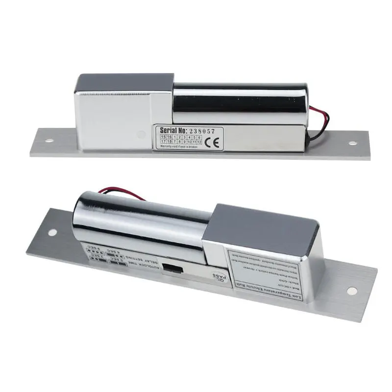 

Electric Bolt Lock ,2-Lines DC 12V Low Temperature Access Control Lock,Suitable For Glass Door,Min:1pcs