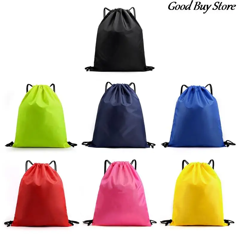 Drawstring Gym Bag Women Men String Bags Swimming Pool Clothes Shoes Storage Waterproof Packaging Pocket Unisex Fitness Backpack