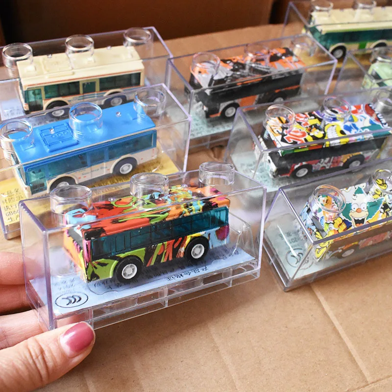 hot selling wholesale alloy tourist bus model,mini original packaging bus toy,children\'s car gift,New bus toys