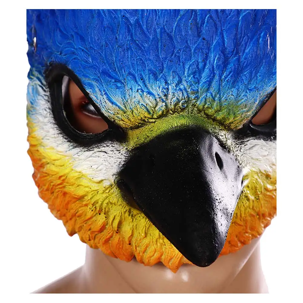 Masque d'Halloween de Cosplay d'Oiseau, Déguisement de Tête d'Oiseau, Accessoires de Costume, de ix, pour Adulte, Femme et Homme