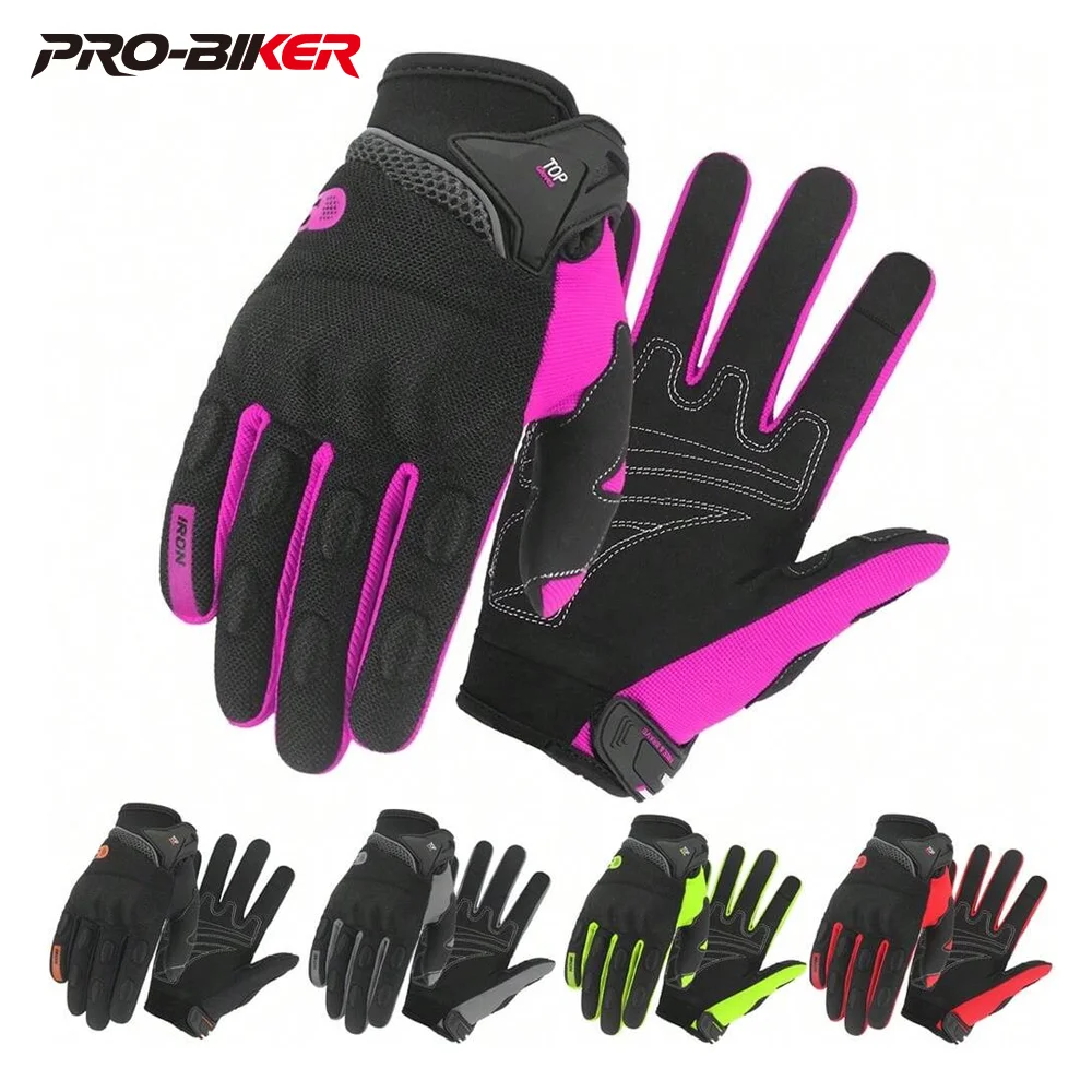 

Motorcycle Gloves Summer Mesh Breathable Moto Gloves Men Full Finger Touch Screen Motocross Gloves Touch Screen Cycling Gloves
