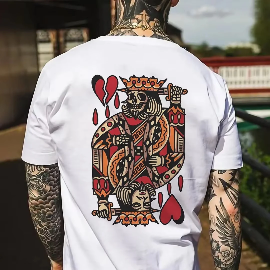 New Hipster Fallow Graphic Popular Men's Summer Weird Quick Dry Material Short Sleeve Printed Shirt Loose Shirt Men's Cloth