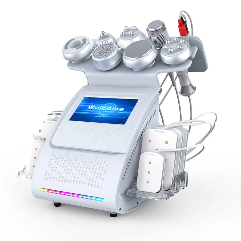 40K 9 in 1 Cavitation Machine Burn Belly Fat Abdominal Slimming Machine Weight Loss Fat Reduce Facia Body Lifting Shaping Device