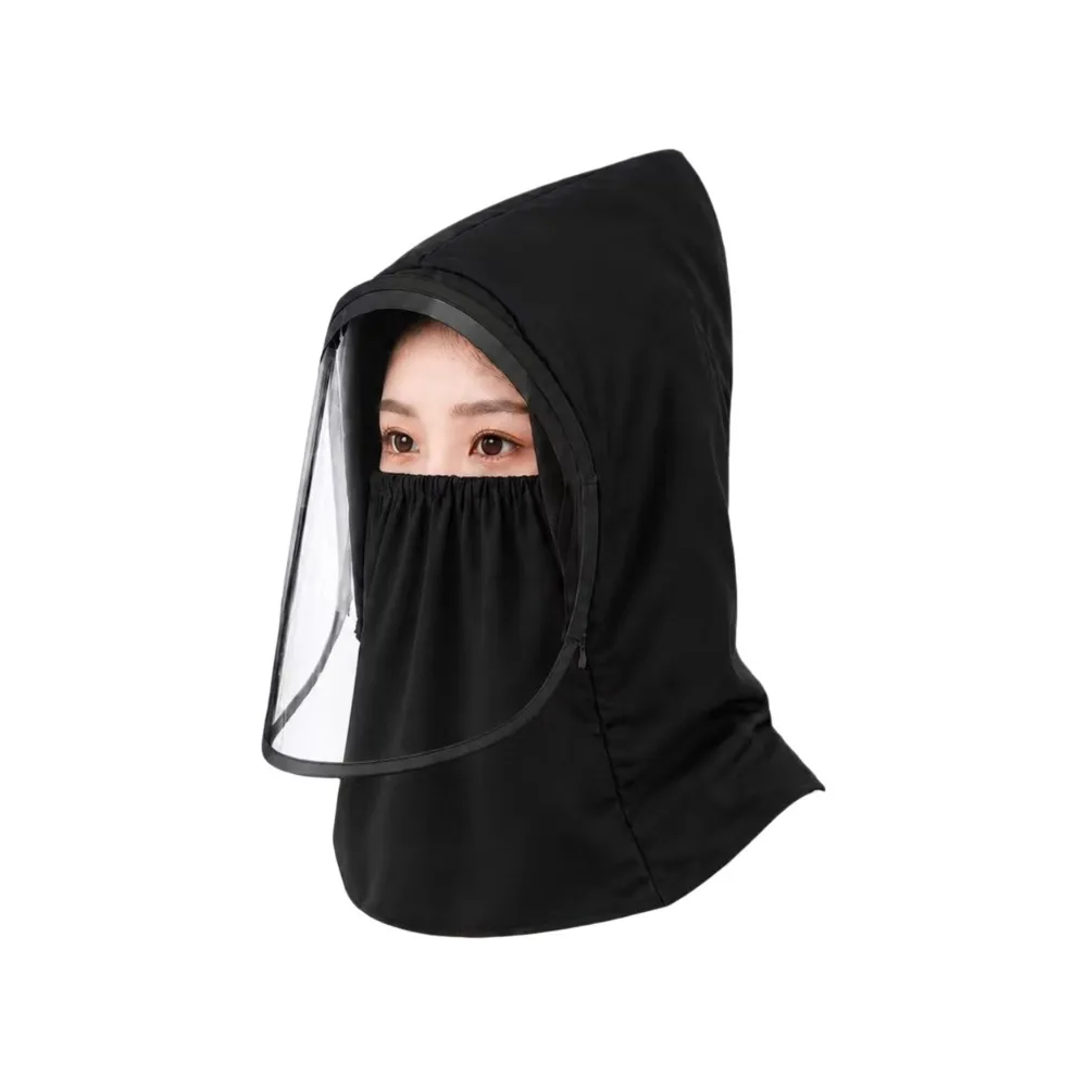 Dust Proof Full Face Mask Anti Oil Splash Anti Fog Face Protective Shield Saliva-Proof Detachable Face Protection Splash Guard