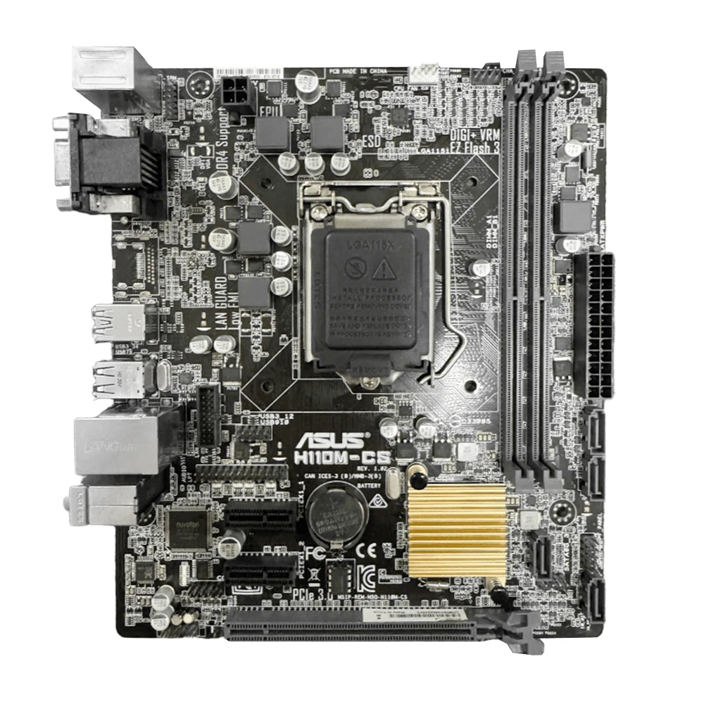 Asus H110M-CS Motherboard Intel H110 LGA 1151 support Core i3-6300 i5-6600 i7-6700 i3-6100  i5-6400 i5-6500 cpu Micro ATX