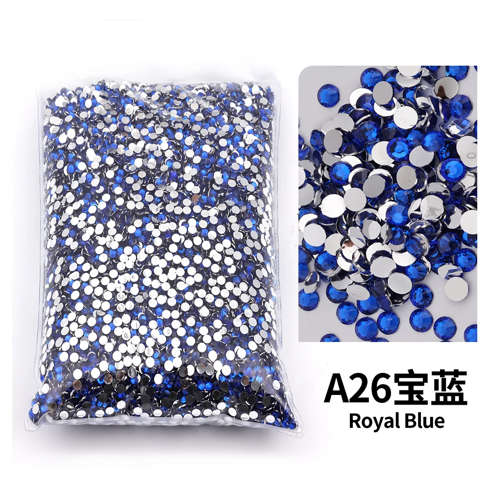 Blue series size 2mm,3mm,4mm,5mm,6mm Resin Non Hot Fix Rhinestones Bulk Wholesale Flat Crystals Nail Diy Glitters Cтразы Stone