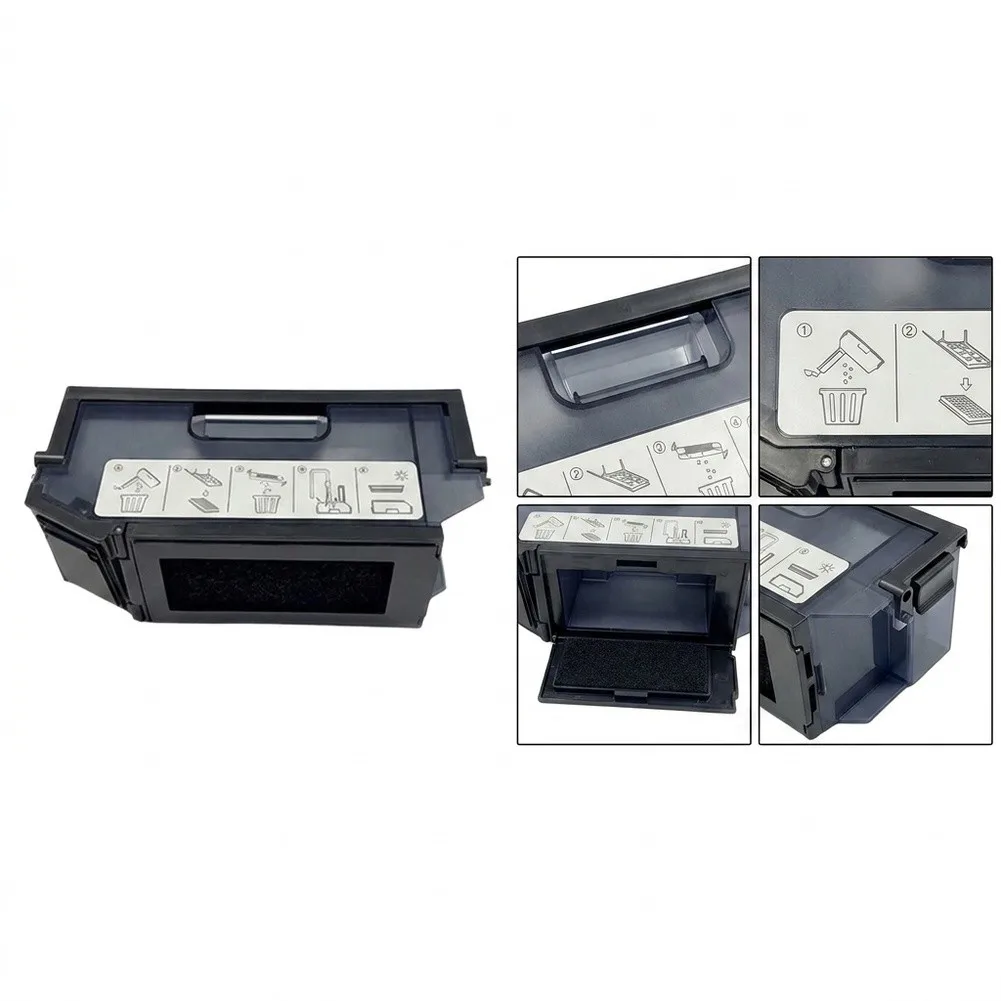 Dust Bin For Ecovacs for x5 Pro for MAX Plus Robot Vacuum Cleaner Replacement Dust Box High Capacity Easy Install Home Cleaning
