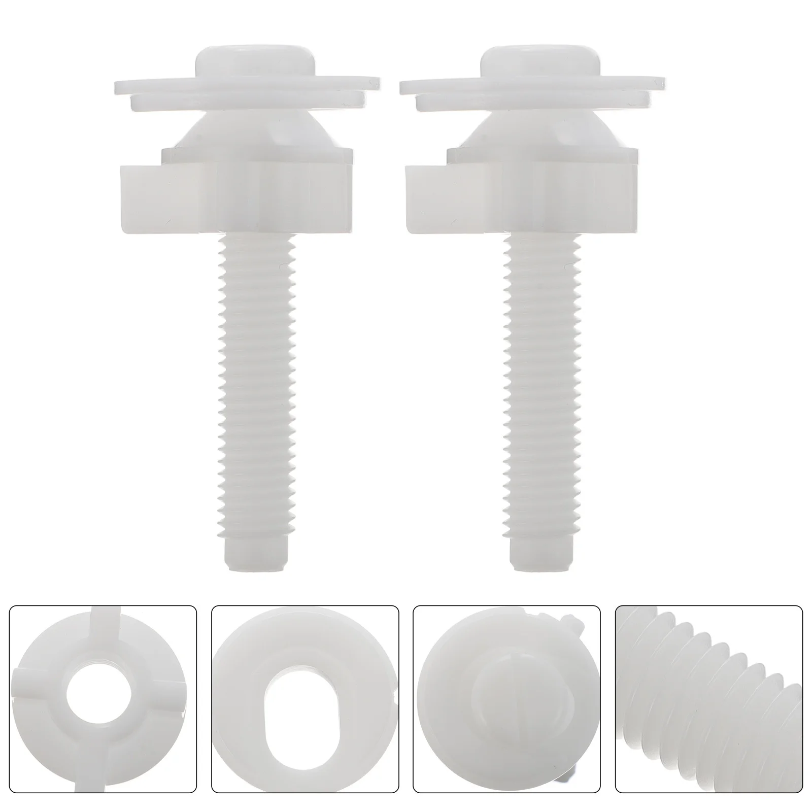 

4 Pcs Toilet Seat Hinge Bolts Replacement Accessories Fixed Fixing Screw Cover Screws
