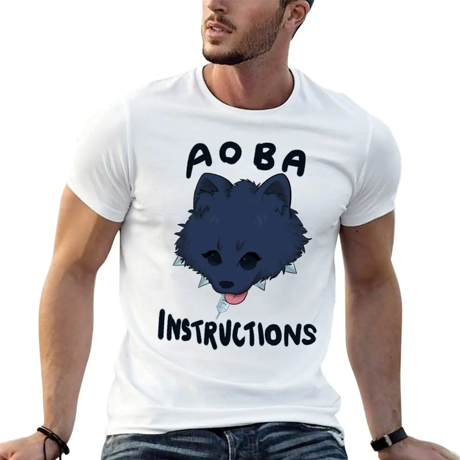 

Aoba, Instructions. (allmate ver) T-Shirt cotton tshirt 100% t shirts for man pack white T-Shirt