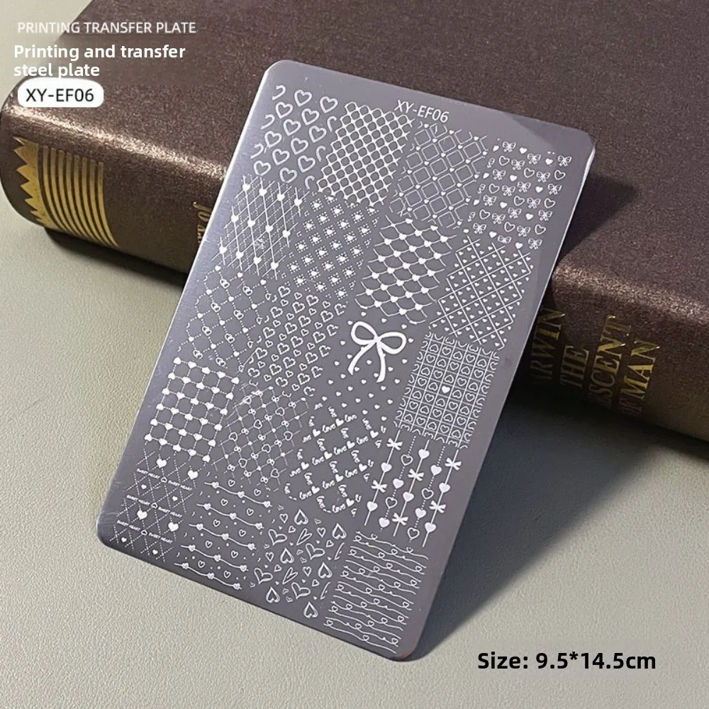 

Butterfly Pattern Nail Art Plate Flower Pattern Clear Textures Nail Stamping Plate Reusable Manicure Template for Nail Salon