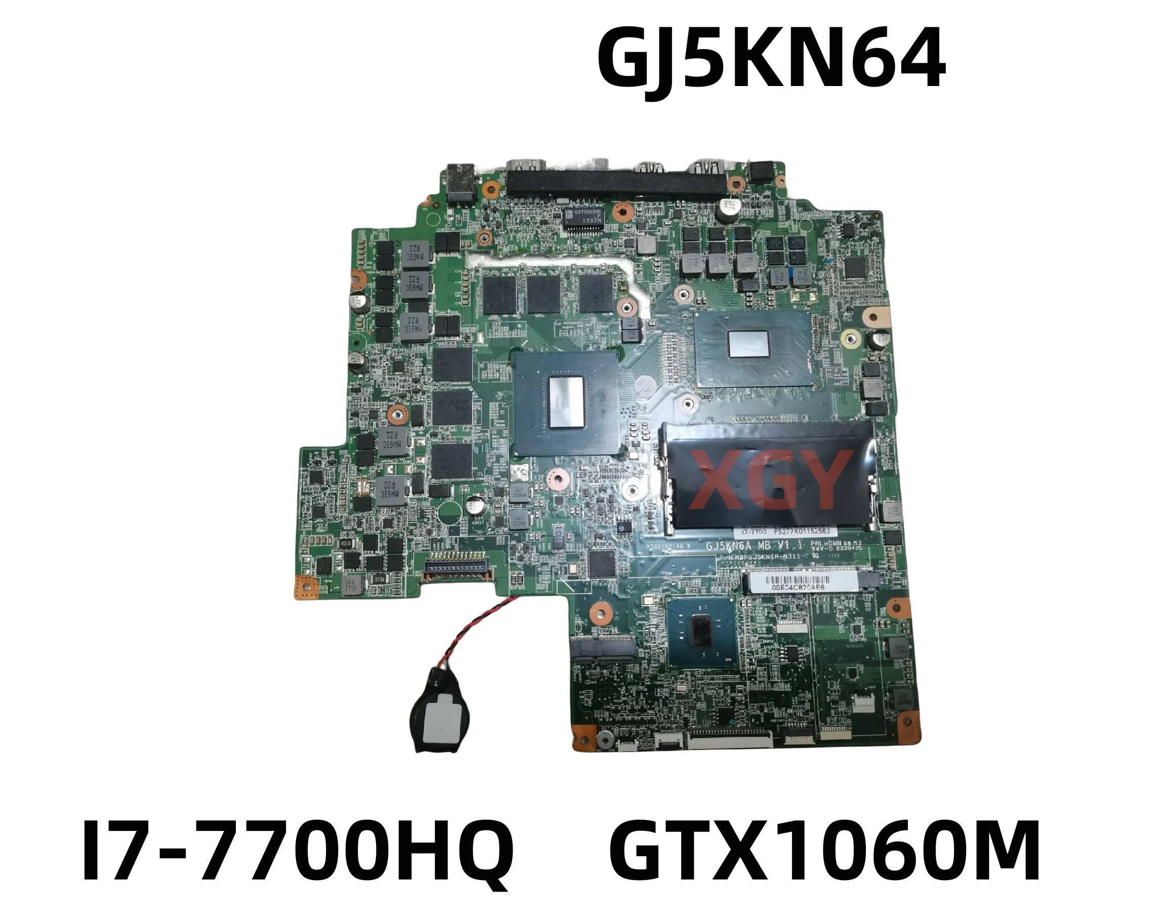 Original FOR Hasee For Zhanshen Z7-KP7GT GE5S02 GJ5KN64 Motherboard I7-7700HQ GTX1060M 100% Test OK