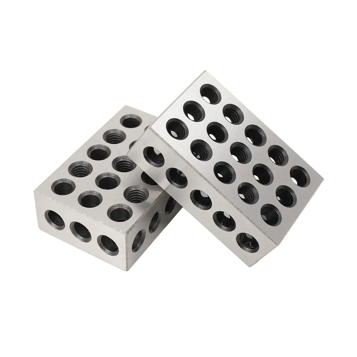 2 Präzisionsklöcke aus gehärtetem Stahl, 1–2–3 Blöcke, 0,0001 Zoll, präzise abgestimmte Maschinisten, 123 Fräswerkzeuge, 23 Löcher, 25–50–75 mm Blöcke – Detail 10