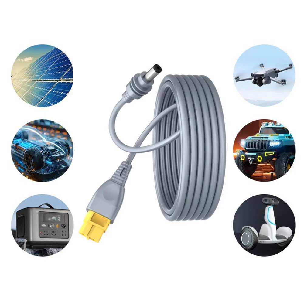 Male To DC5521 Power Adapter Cable For Starlink Dish 3 Meter Extension For Off Grid Solar Battery System Camping