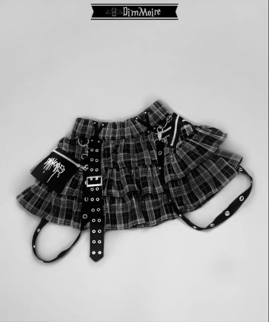 Japanese Mine Preppy Style Harajuku Plaid Pleated Short Skirt Elastic High Waist Subculture Y2K Mini Skirt For Women Summer 2024