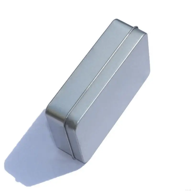  Metal Rectangle Silver Color Playing Cards Storage Boxes Money Coin Holder Case