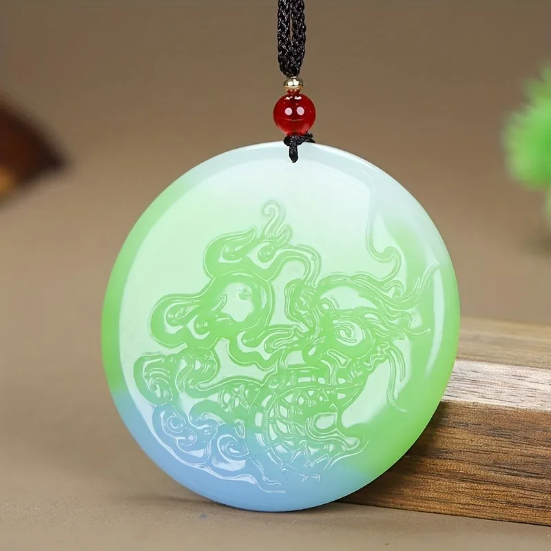 

Великолепное ожерелье с подвеской, красочная натуральная модная универсальная цепочка для свитера